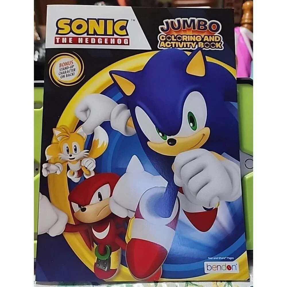 Sonic Coloring Book for Kids, 80 Detailed Pages, The Hedgehog Video Game